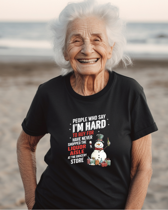 Liquor Aisle Snowman Tshirt